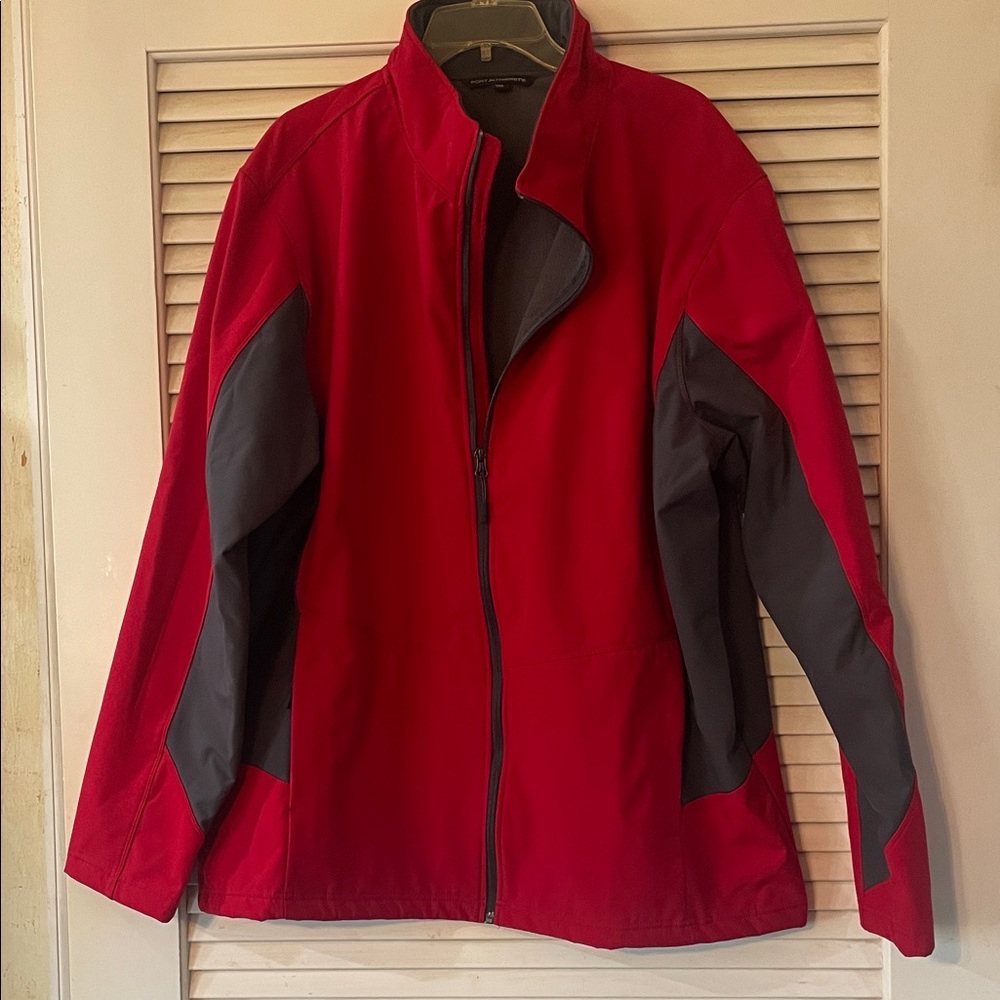 Port Authority Men's Red and Black Performance Jacket